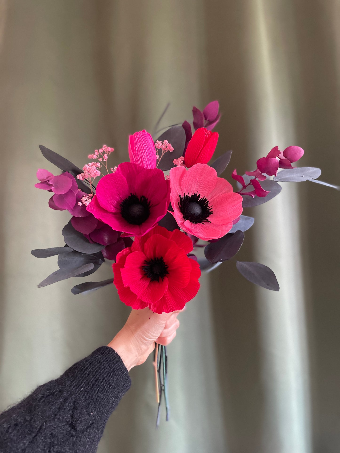 BOUQUETS 1 À 5 FLEURS ROUGE FUSHIA