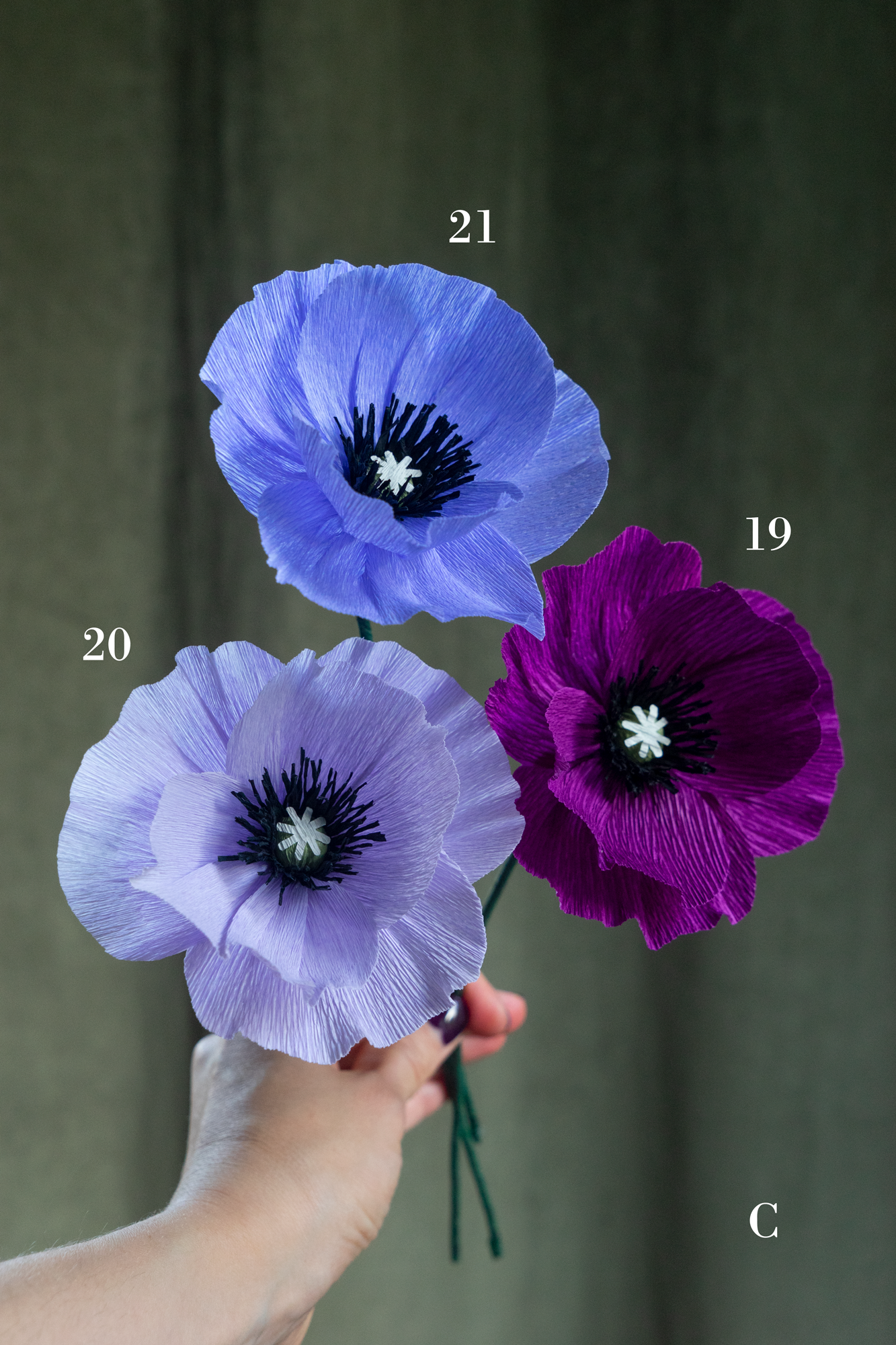 FLEUR EN PAPIER - PAVOT