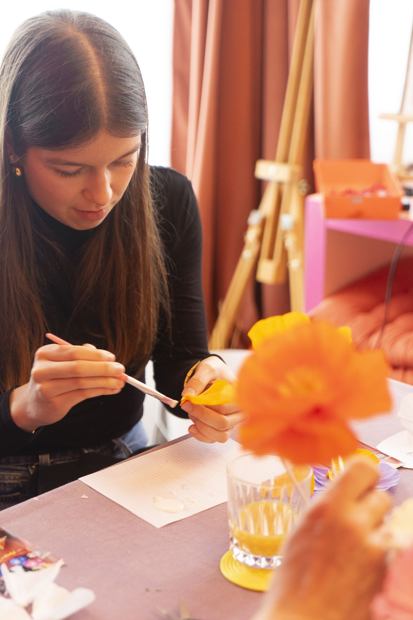 Atelier Gerbera en papier - La Rochelle - SAMEDI 14/03