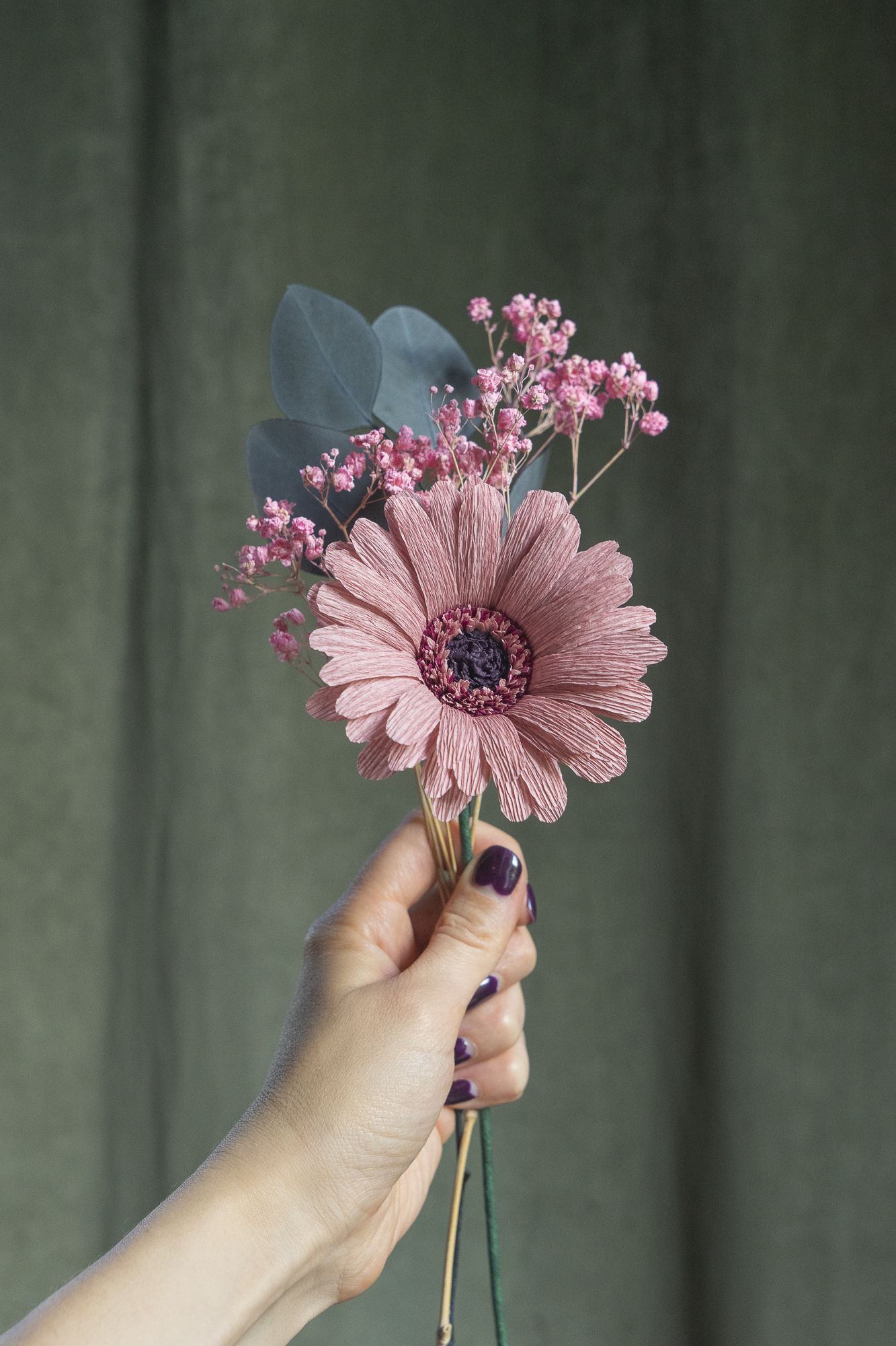 BOUQUETS VIEUX ROSE CLAIR
