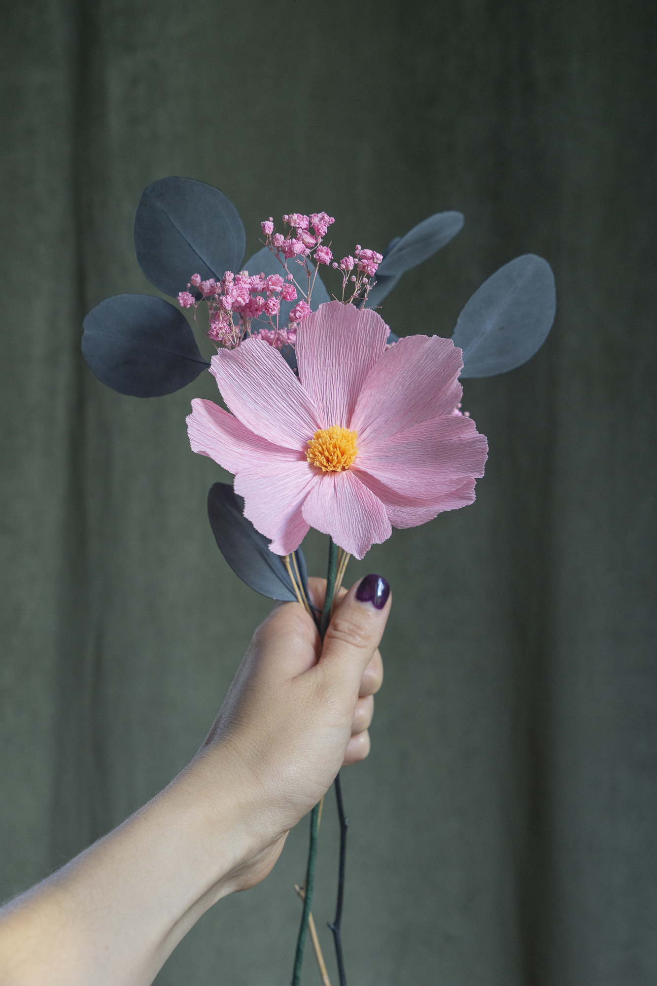 BOUQUETS PASTEL ROSE ORANGÉ