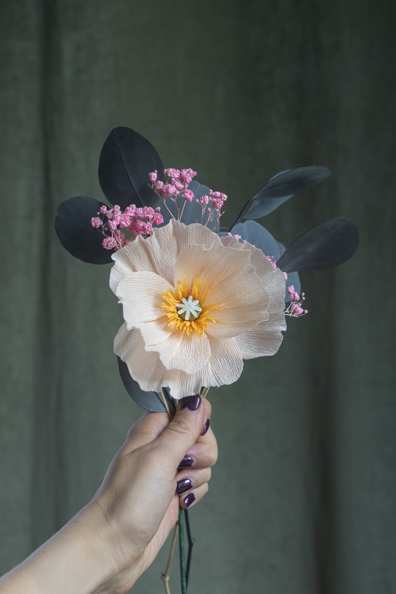 BOUQUETS PASTEL ROSE ORANGÉ