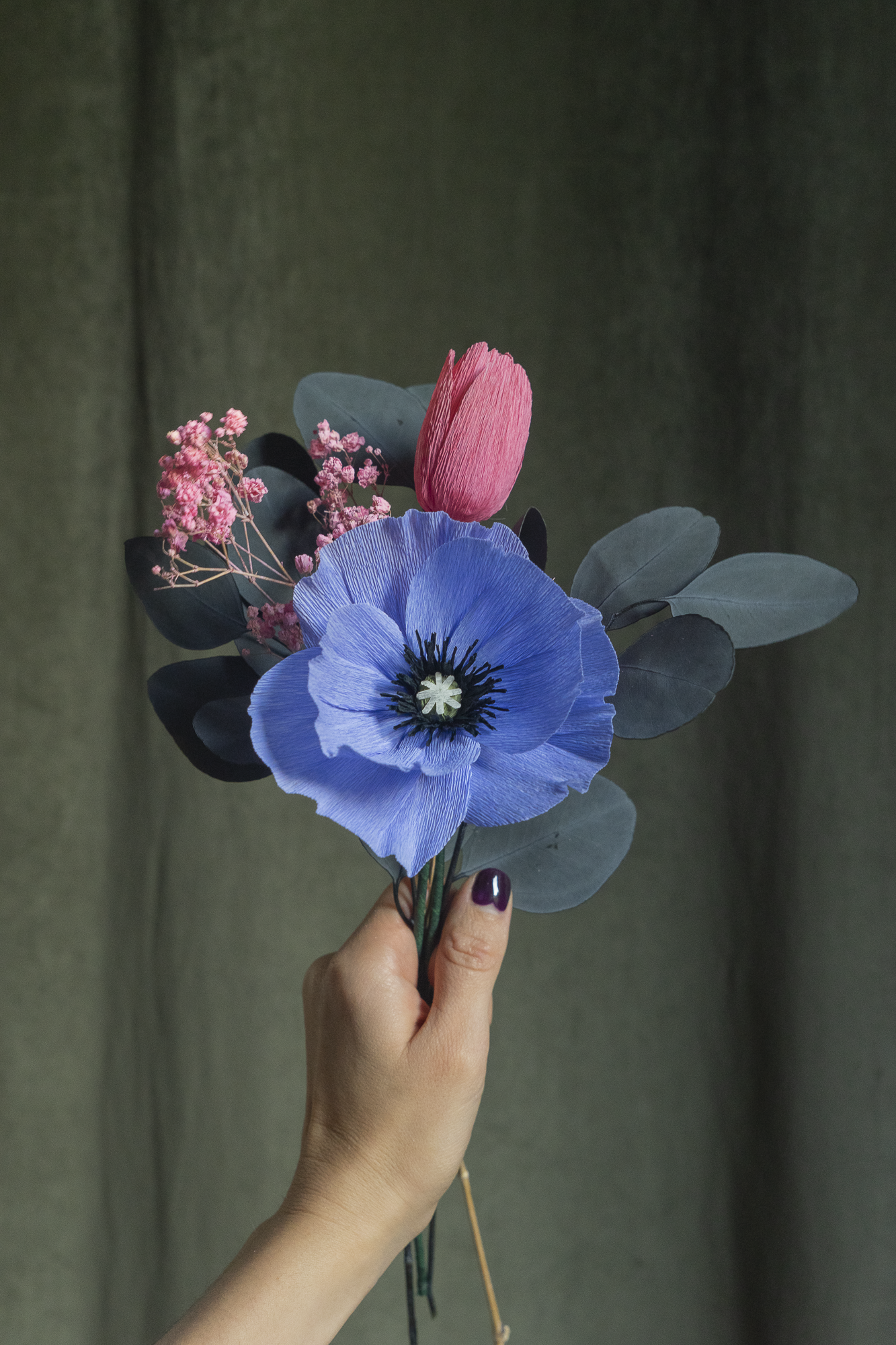 BOUQUETS BLEUS 1 À 3 FLEURS