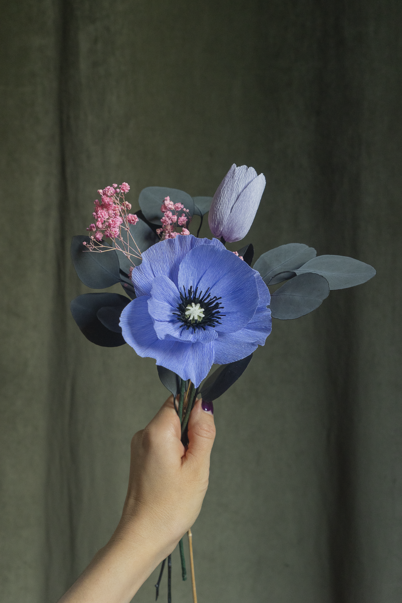 BOUQUETS BLEUS 1 À 3 FLEURS