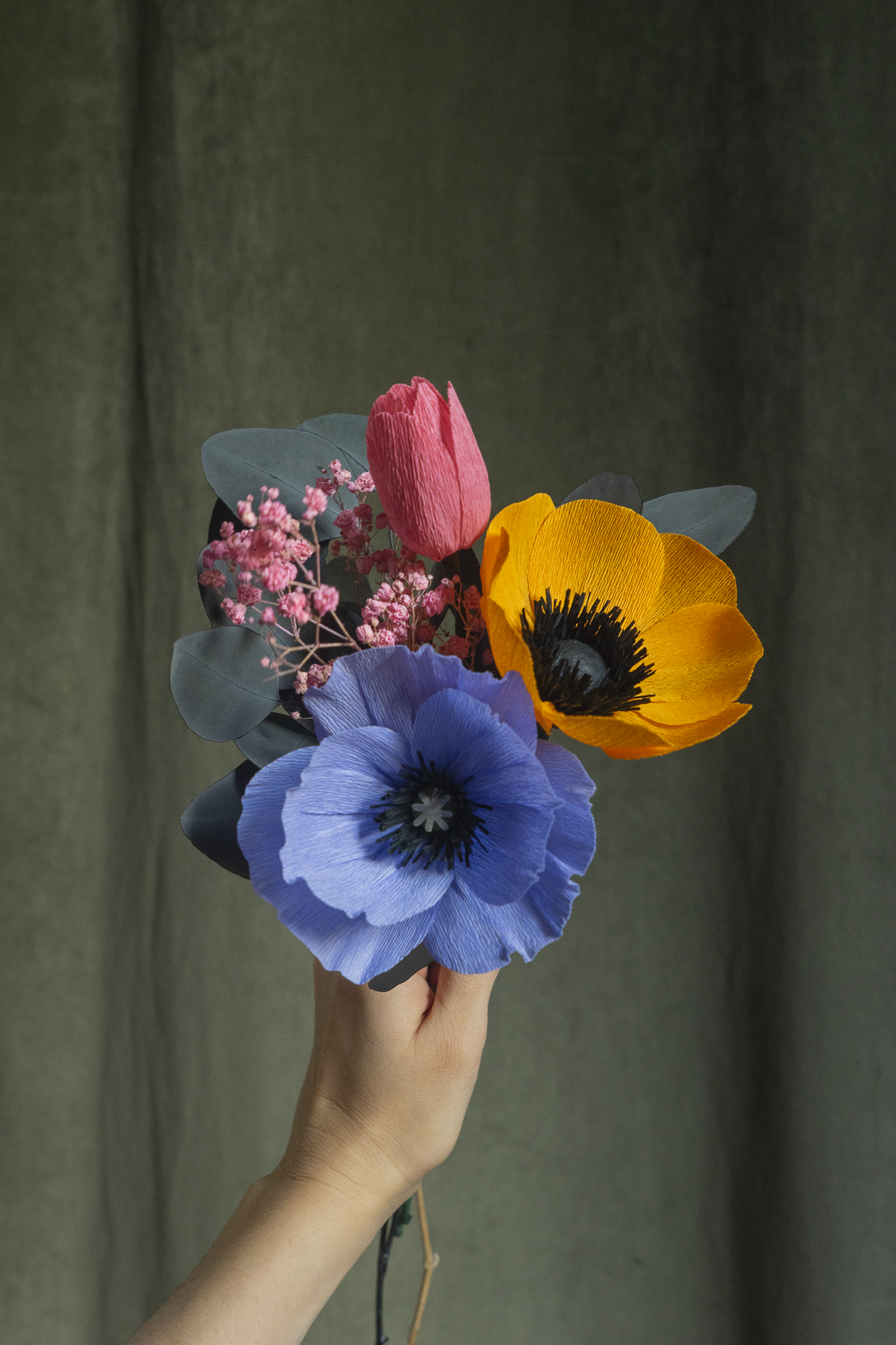 BOUQUETS BLEUS 1 À 3 FLEURS