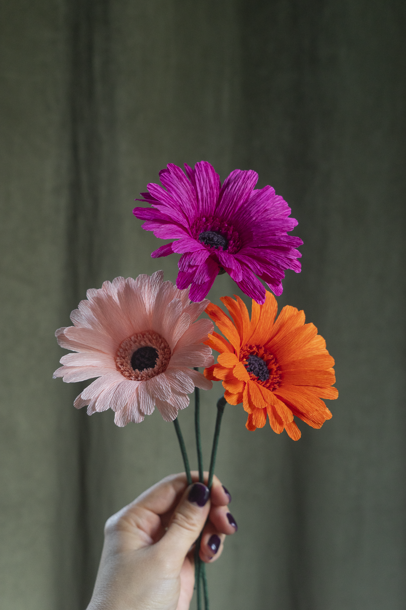 FLEUR EN PAPIER - GERBERA