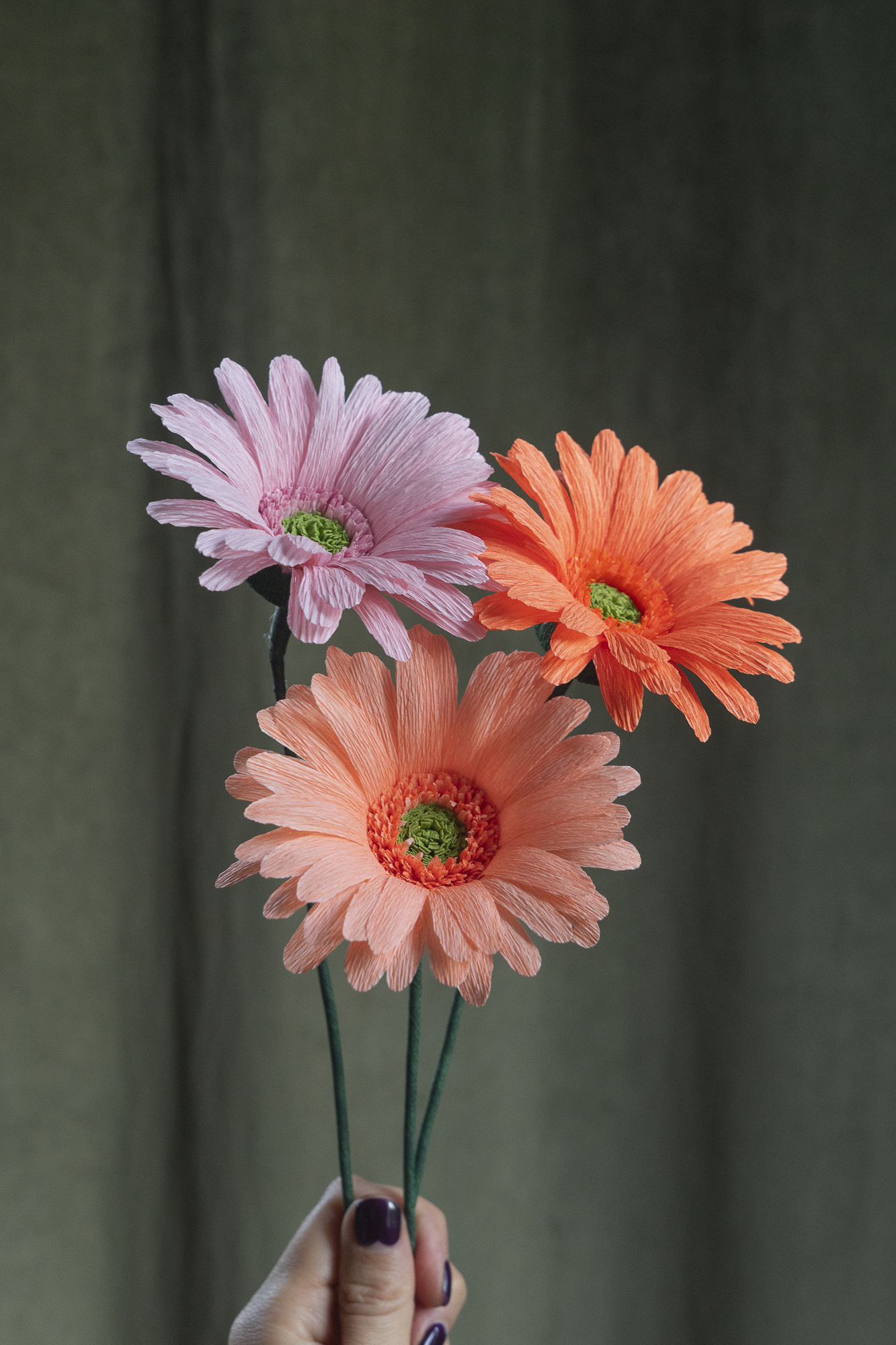 FLEUR EN PAPIER - GERBERA