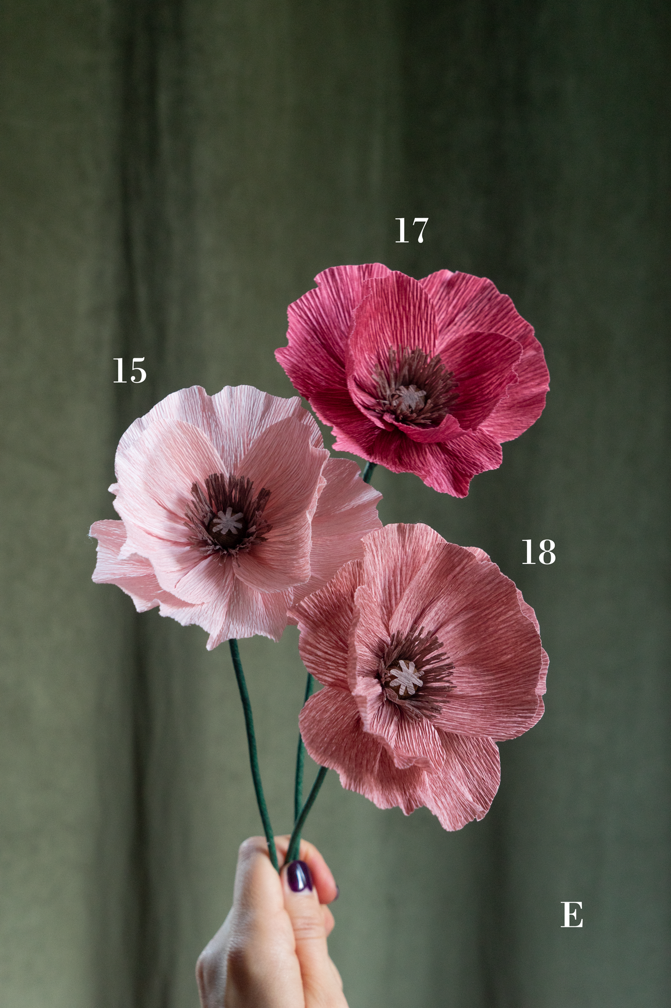 FLEUR EN PAPIER - PAVOT