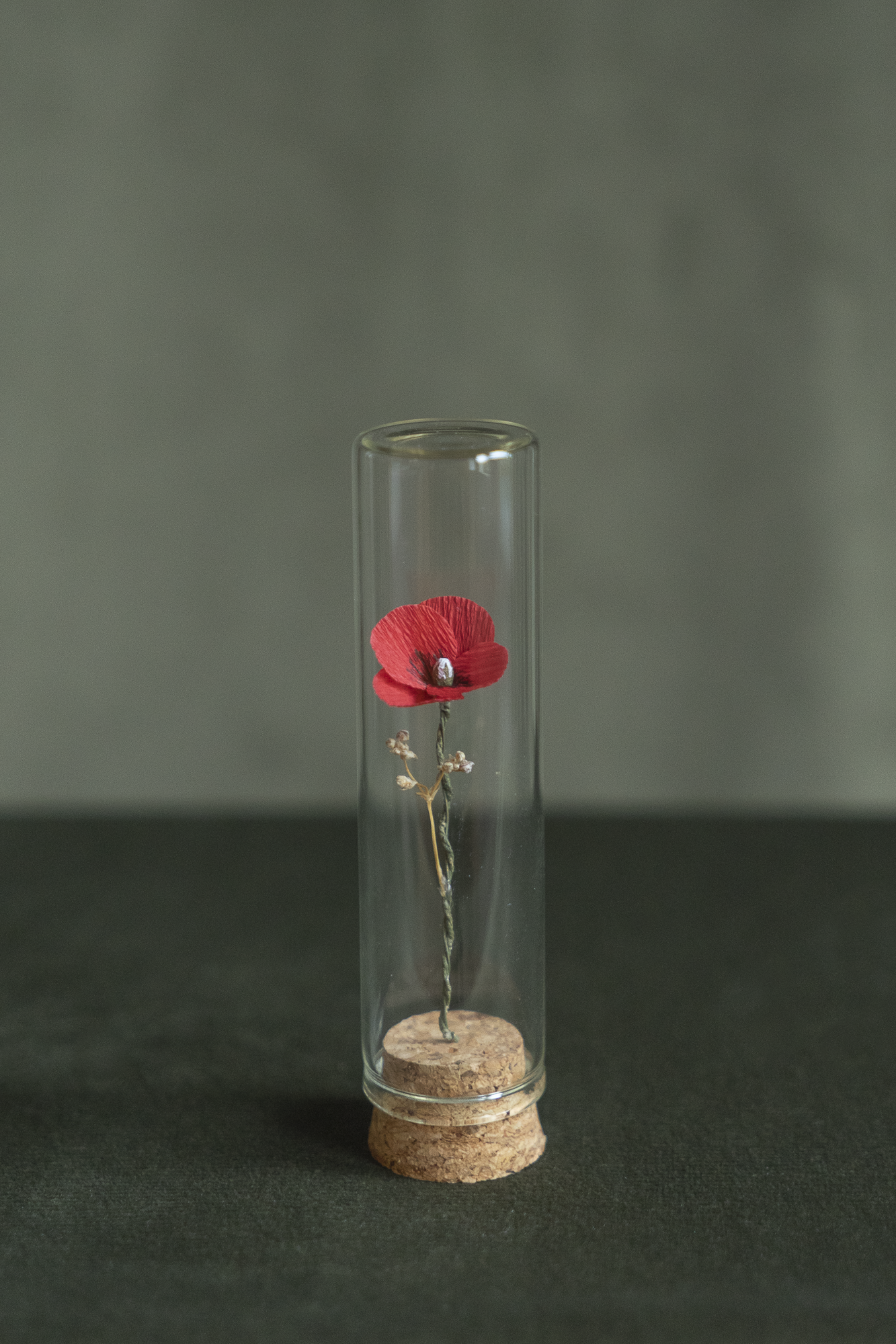 MINI CLOCHE FLEUR EN PAPIER