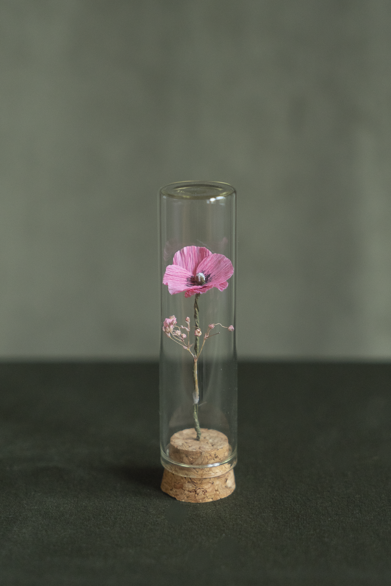 MINI CLOCHE FLEUR EN PAPIER