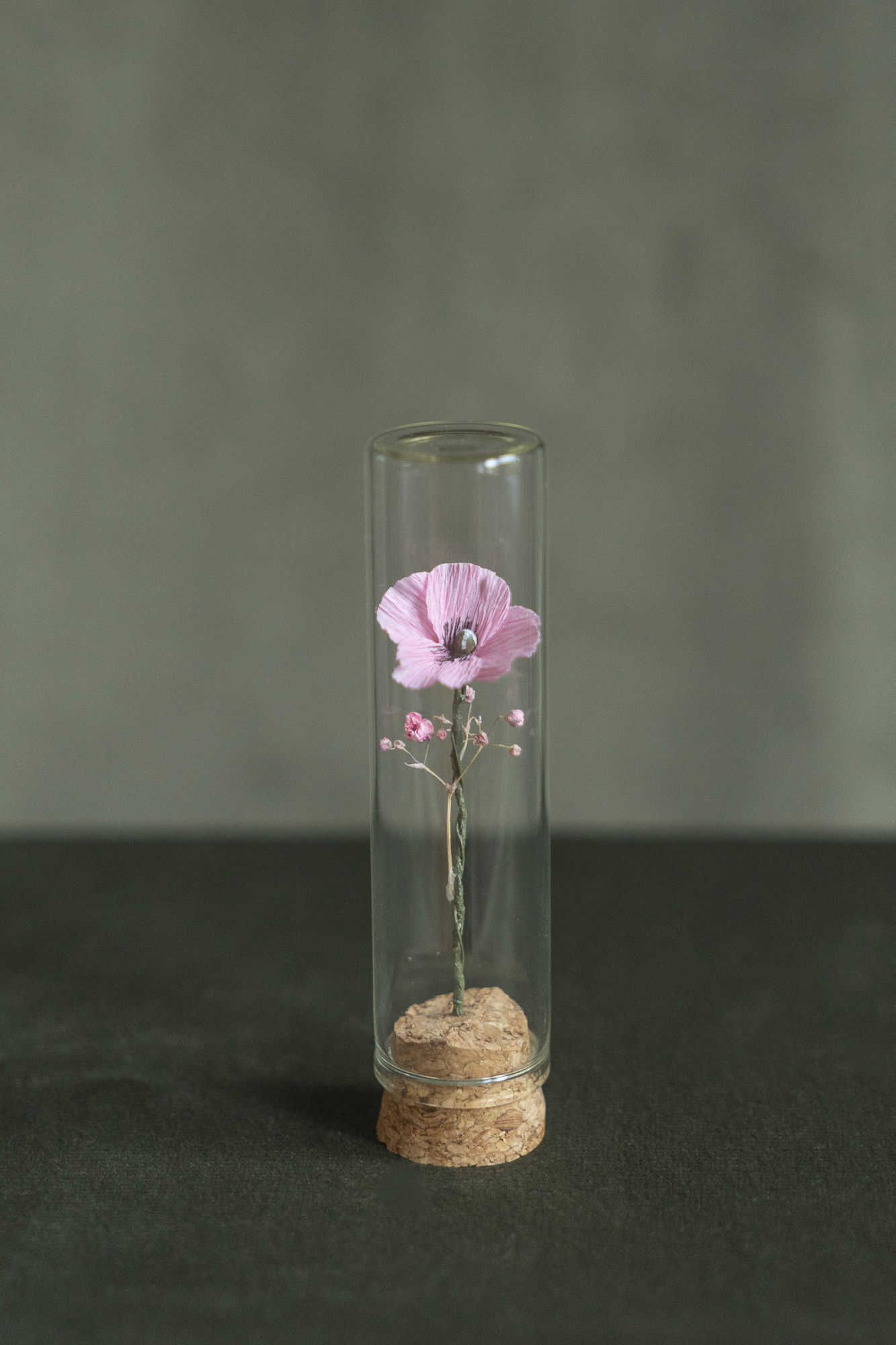 MINI CLOCHE FLEUR EN PAPIER