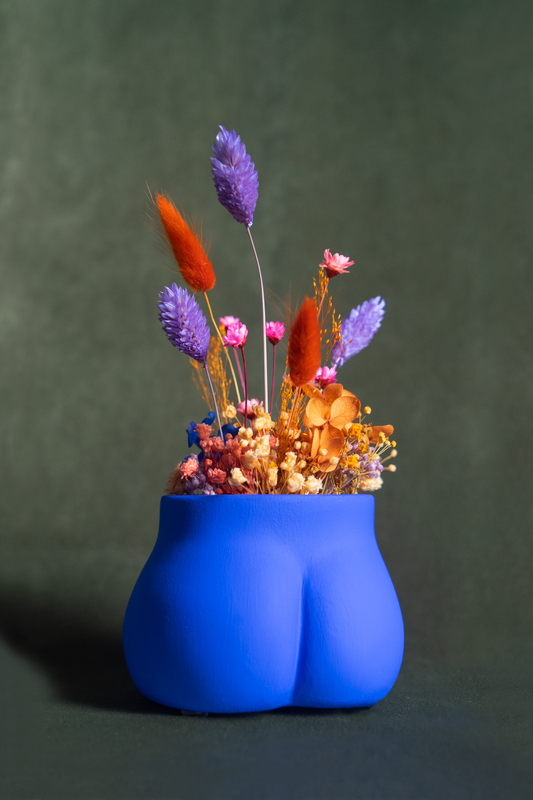 MINI FESSIER FLEURI BLEU MAJORELLE