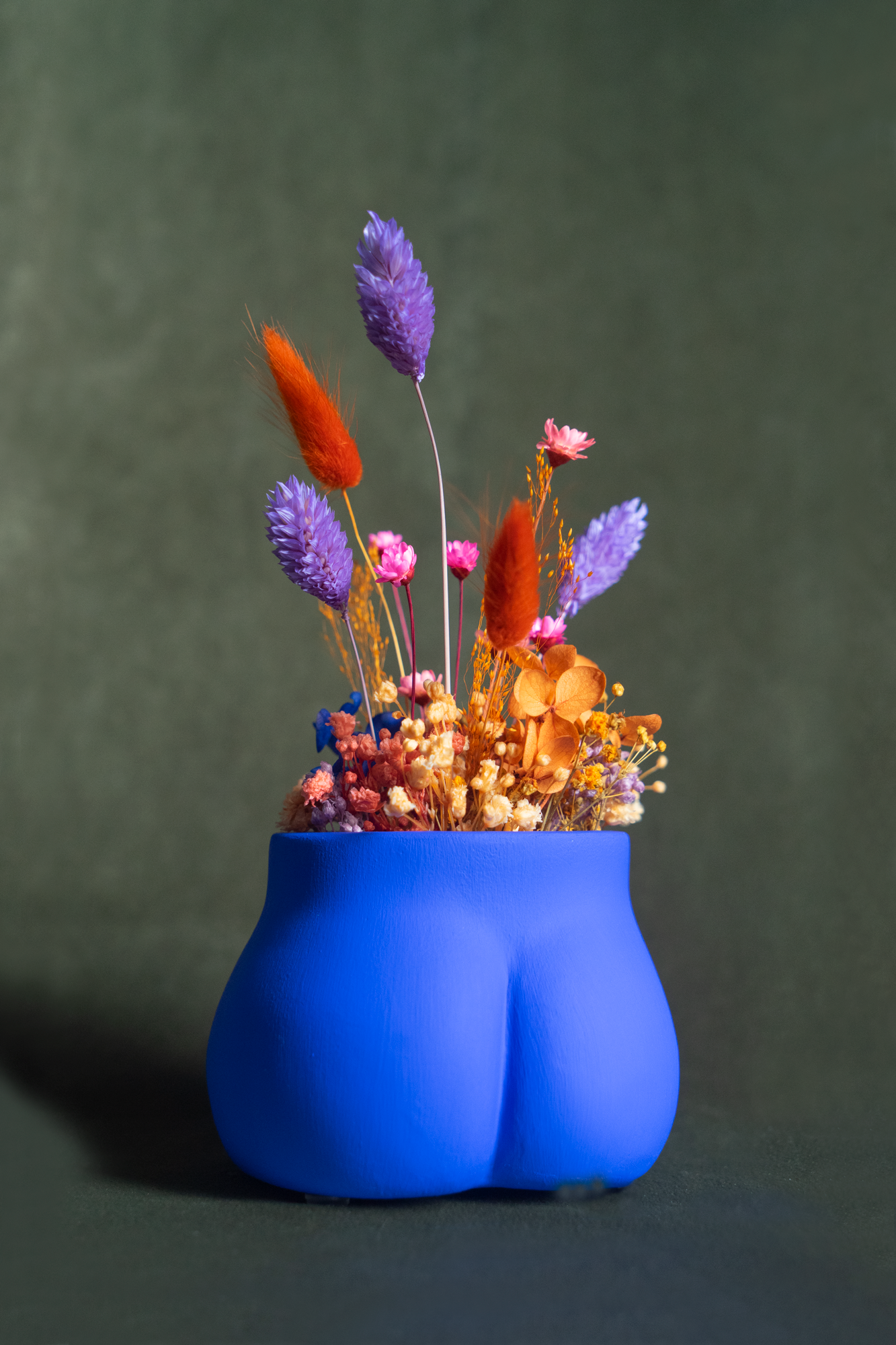 MINI FESSIER FLEURI BLEU MAJORELLE