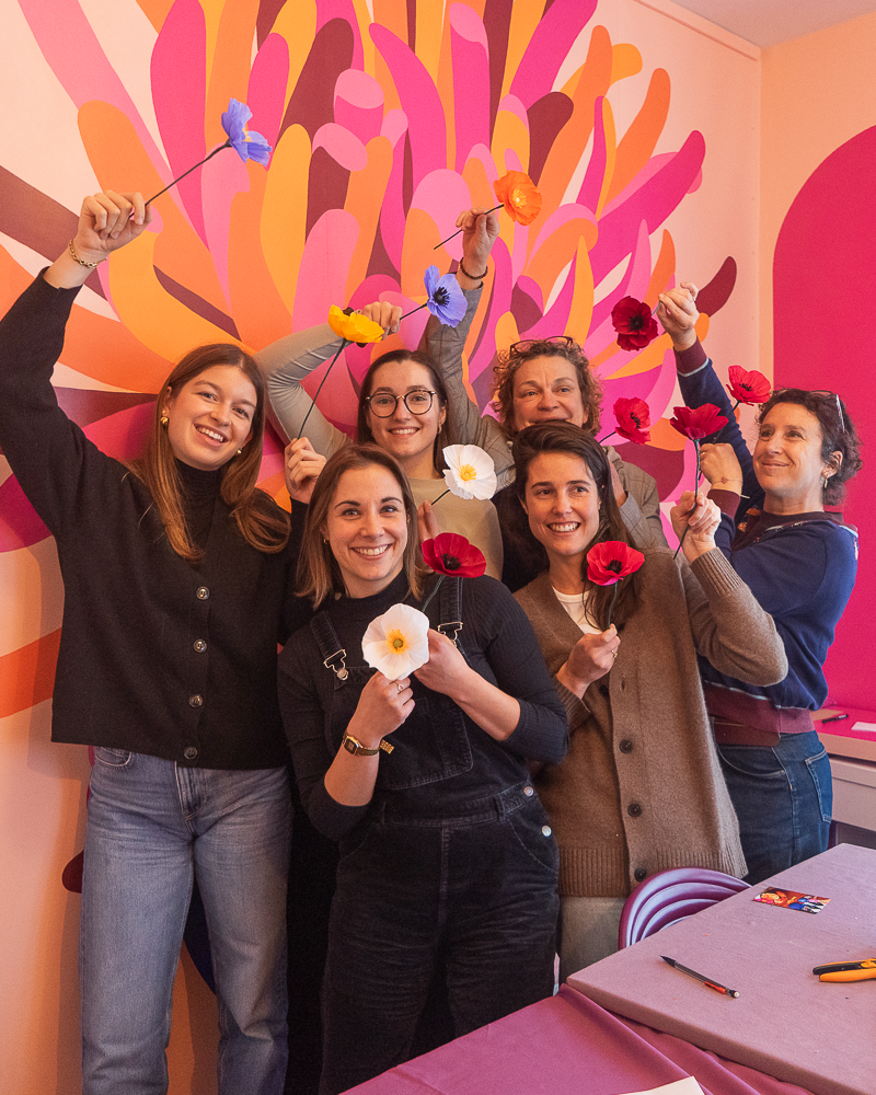 Atelier Gerbera en papier - La Rochelle - SAMEDI 14/03